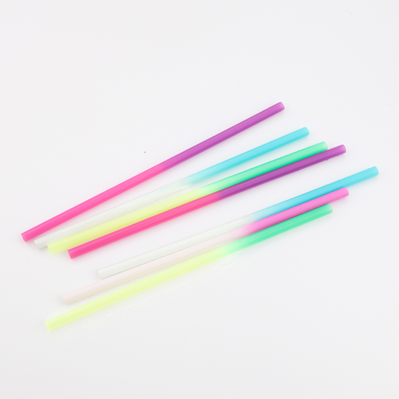 Bpa-free Plastic Discoloration Straw For Drinking